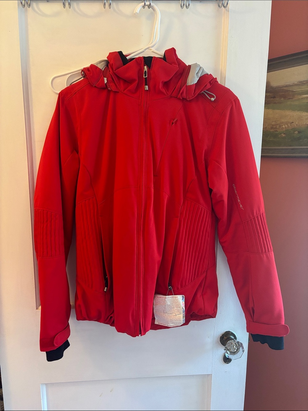 Obermeyer women’s Red Hooded ski coat